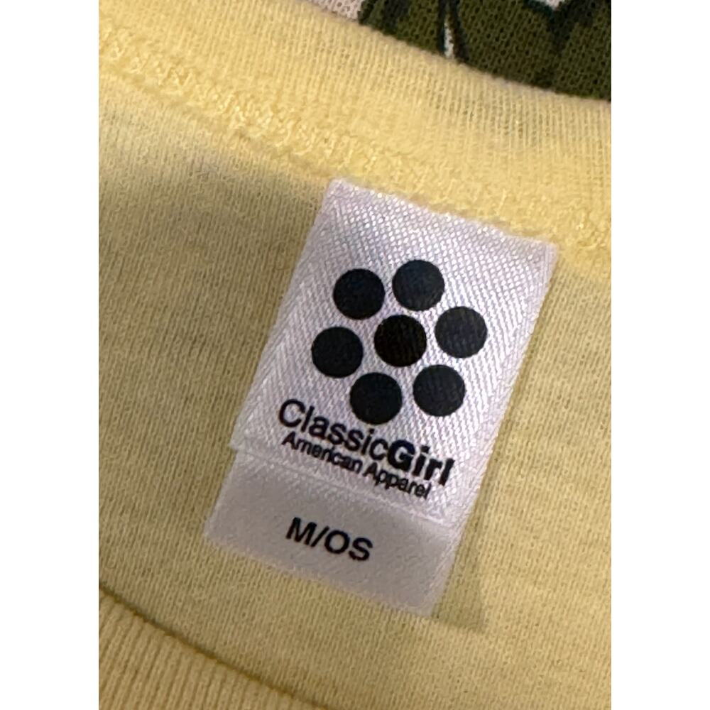 Y2K Barth French West Indies Yellow Tank 2000s American Apparel OS 100% Cotton - Picture 8 of 13